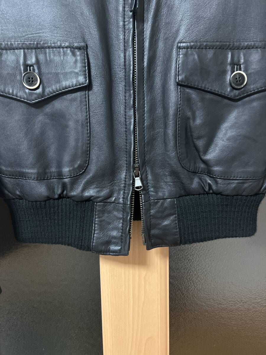 L.B.M. 1911 【エルビーエム】 レザージャケット BLK ブルゾン_画像4