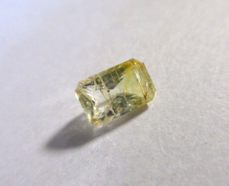 ロシア産 イエローインクルージョン・フェナカイト 長方形 ルース1点 約1ct #965_画像3