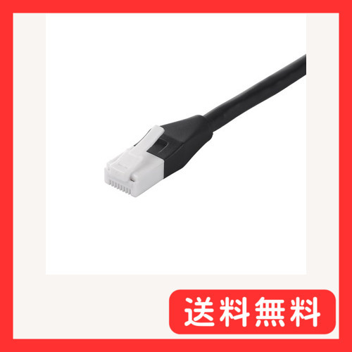 バッファロー BUFFALO ツメの折れないLANケーブル カテゴリ6a ストレート ノーマルタイプ ブラック BSLS_画像1