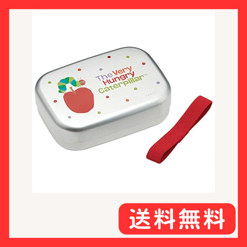 スケーター(Skater) アルミ製 弁当箱 370ml 子供用 保温庫対応 ランチベルト付き 日本製 はらぺこあおむし_画像1