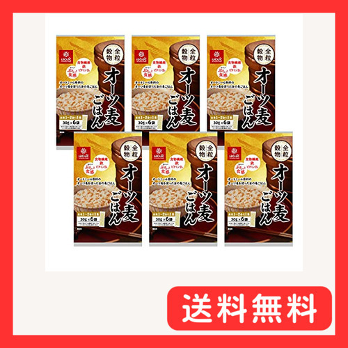 はくばく オーツ麦ごはん 180g×6袋_画像1