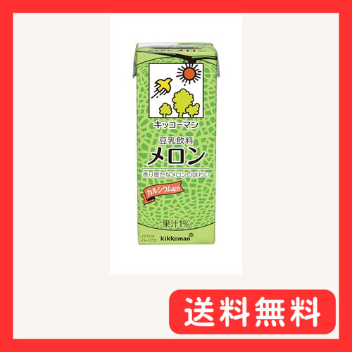 キッコーマン 豆乳飲料 メロン 200ml ×18本
