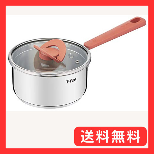 ティファール 片手鍋 16cm IH ガス火対応 PFOAなどの有害物質不使用 10年 「オプティスペース IHステンレ_画像1