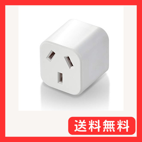 エレコム 変換プラグ 日本用 O2タイプ ホワイト T-NHPAO2WH_画像1