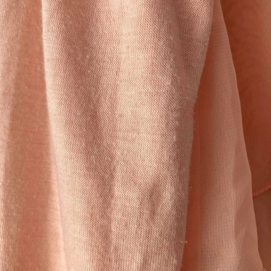 ☆オフオン OFUON☆ブラウス カットソー オレンジ系 [40] L 長袖 ビーズ 装飾 フリル レディース トップス [送料無料☆匿名配送] t5882_画像7