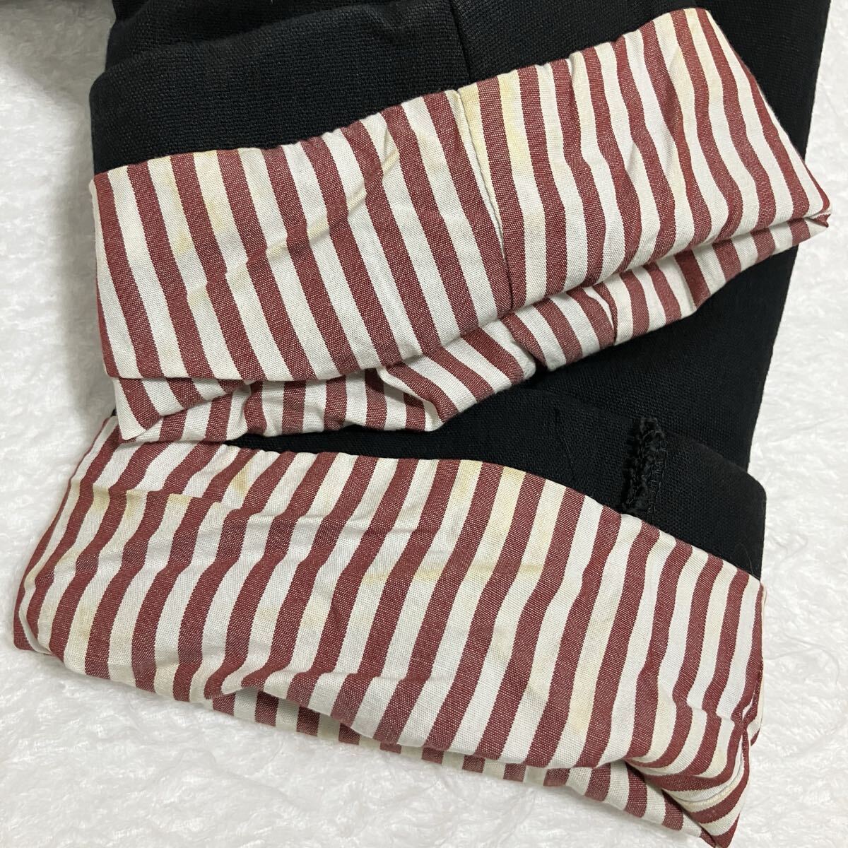 ☆TAKEO KIKUCHI タケオキクチ☆日本製☆テーラードジャケット ブラック [2] M メンズ スリット 裏地ストライプ コットン [送料無料] o6343_画像10