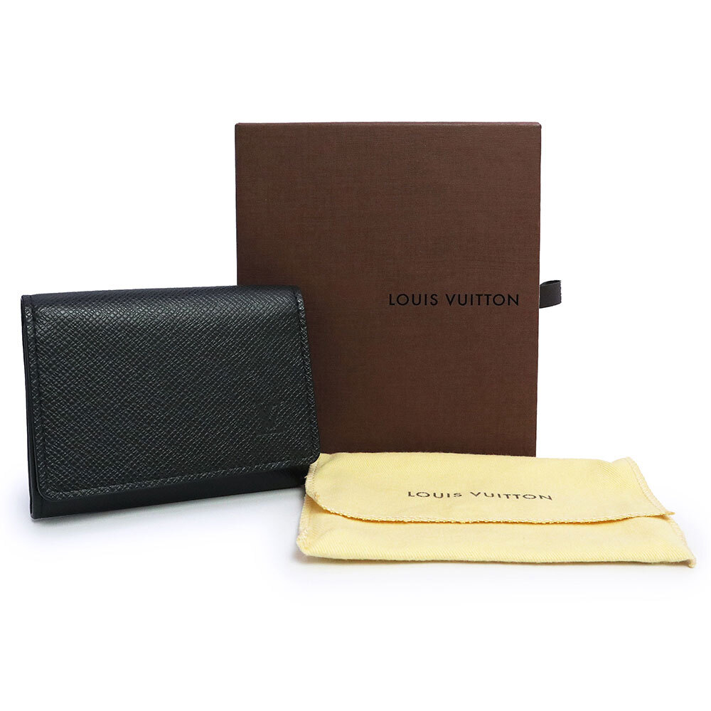 (未使用保管品)ルイ ヴィトン LOUIS VUITTON アンヴェロップ カルト ドゥ ヴィジット カードケース 名刺入れ タイガ レザー M30922_画像2