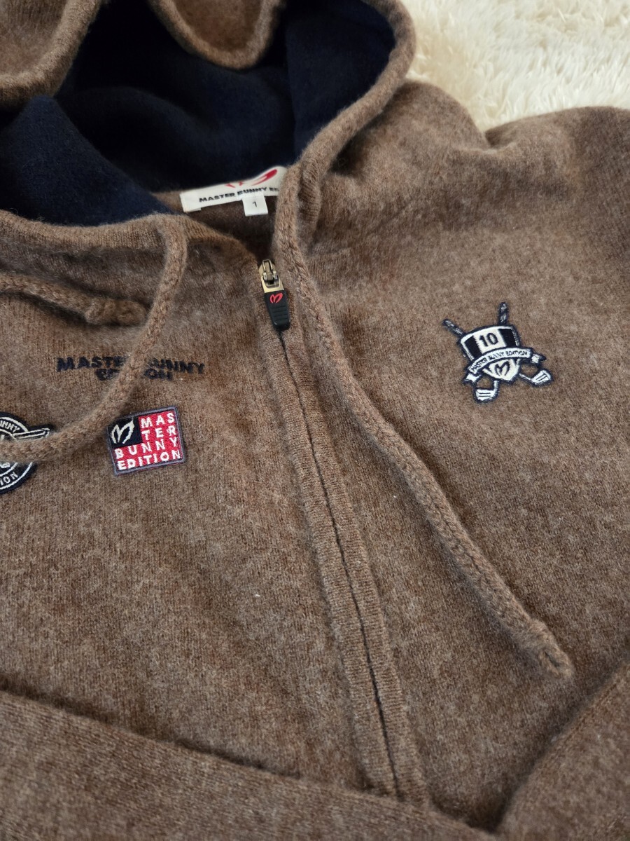 美品　マスターバニーカシミアフード パーカー1_画像1