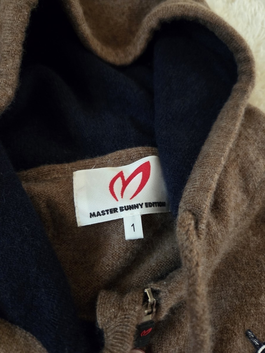 美品　マスターバニーカシミアフード パーカー1_画像3