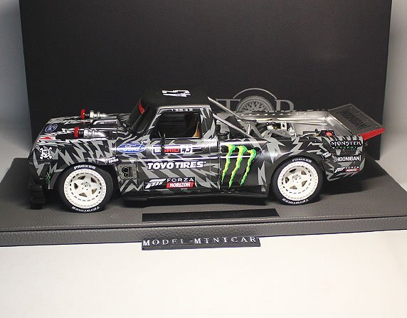 ▲入手困難！White Wheels！世界限定500台！Top Marques 1/18 フォード Ford Pickup Hoonigan #43 Wide Body 新品 Resin Model