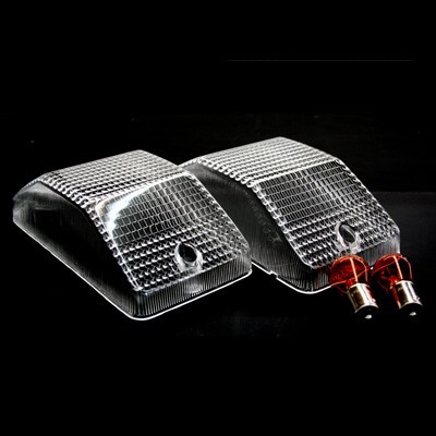 中間サイドファッションレンズセット K型 クリア ウインカーランプ トラック用品_画像1