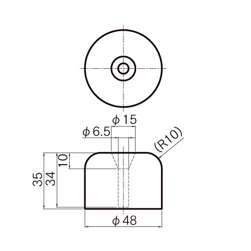 アオリ当りゴム　並35　2個セット 大型 4ｔ 軽トラ 必需品 おススメ 定番商品 トラック_画像2