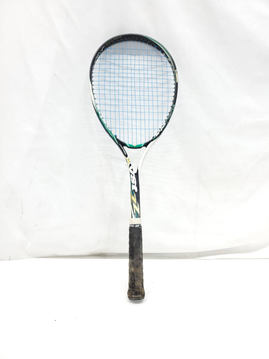 §　A12253　ミズノMIZUNO Xyst ZZ　軟式テニスラケット　スポーツ用品　CARABON80　使用感有　中古品_画像1