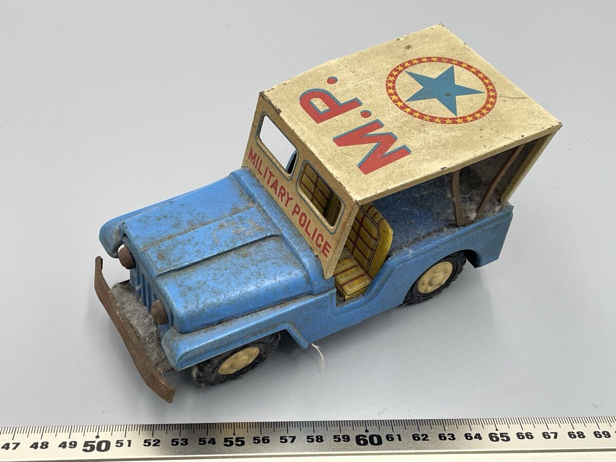 Y1-50[ не осмотр товар ] жестяная пластина Showa Retro Vintage машина MILITARY POLICE M.P.