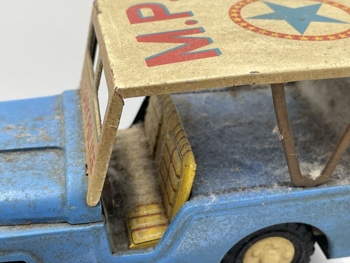 Y1-50[ не осмотр товар ] жестяная пластина Showa Retro Vintage машина MILITARY POLICE M.P.