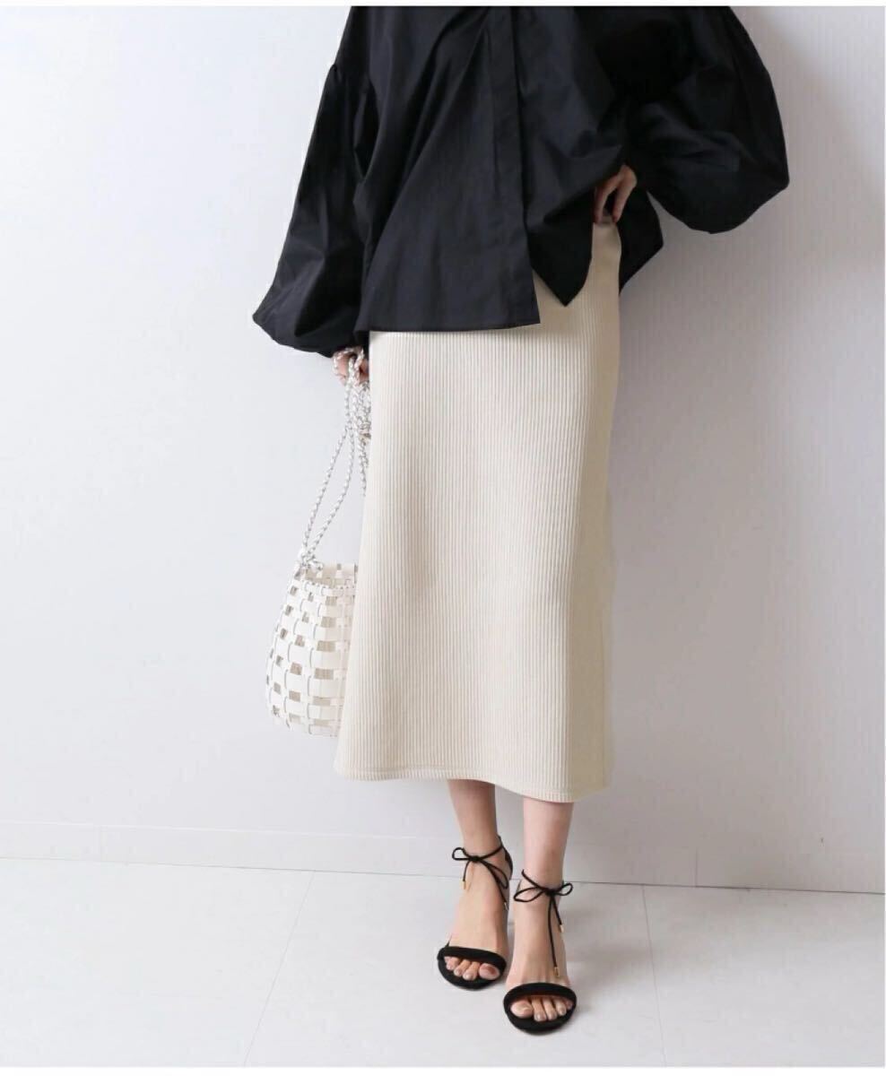 FRAMeWORKラゲットリブドルマンプルオーバー、タイトスカートセットアップ ワンピース フレームワーク plage IENA_画像6