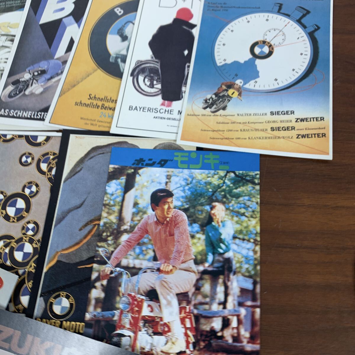 POST CARD ポストカード オートバイ バイク ホンダ BMW SUZUKI BOOK GARAGE まとめ_画像4