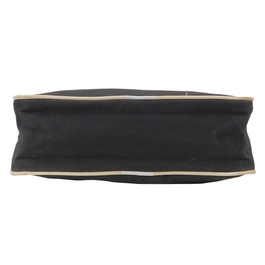 1円■シャネル ポーチ ブラック系×ホワイト系 キャンバス 小物入れ コスメ シンプル レディース CHANEL ■E.Bss.tI-07_画像5