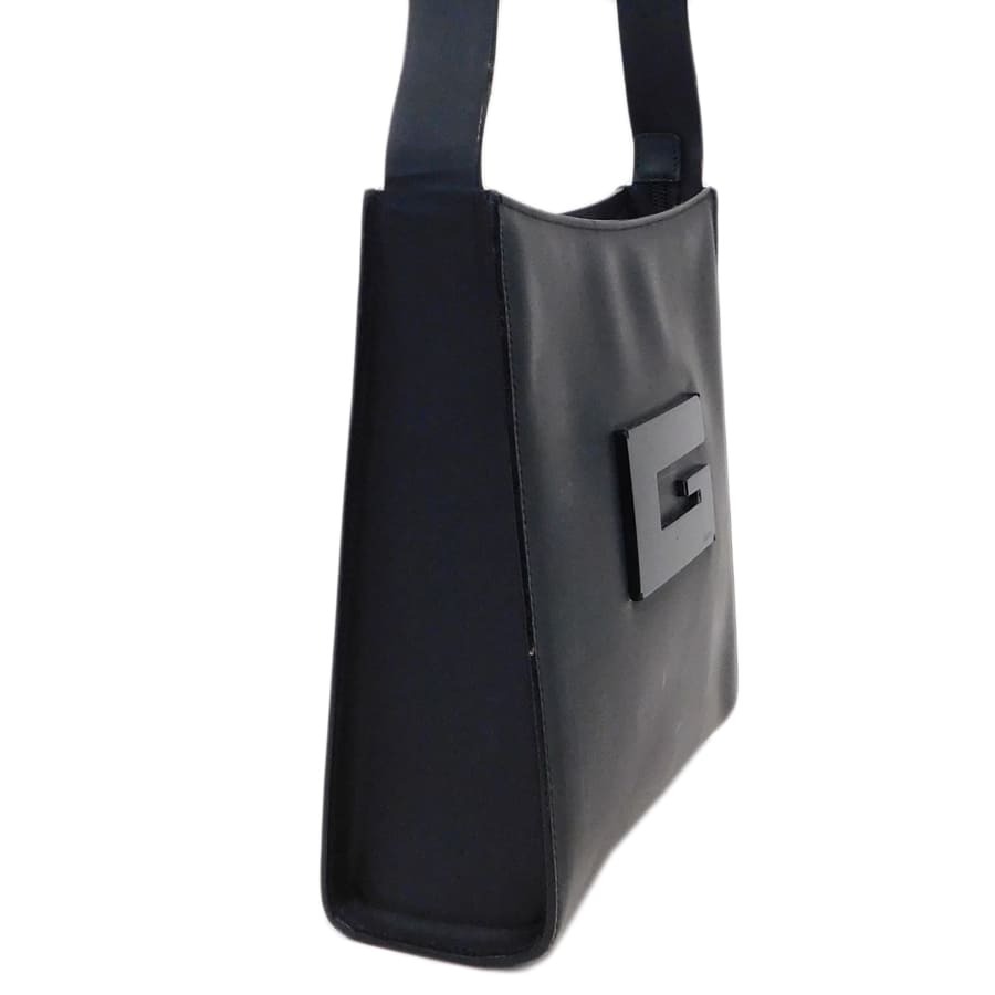 1円■グッチ ワンショルダーバッグ ブラック系 レザー Gロゴ レディース GUCCI ■E.Bgm.tI-02_画像3