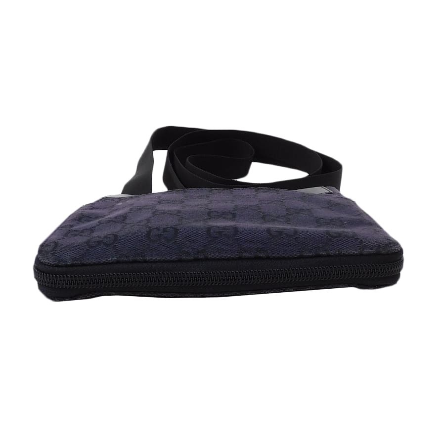 1円■極美品 グッチ ショルダーバッグ GGキャンバス ブラック系 キャンバス×レザー レディース GUCCI ■E.Bru.tI-07_画像5