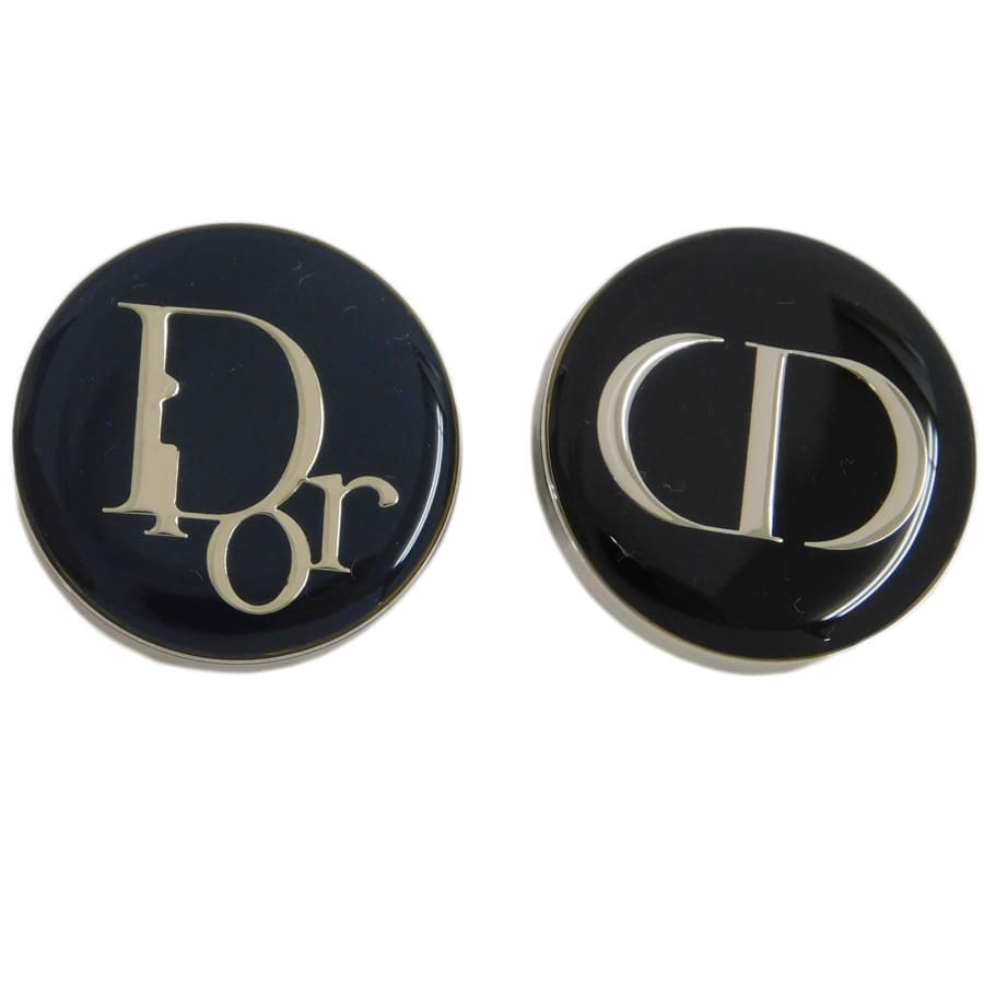1円■極美品 ディオール ピンバッジ 4個セット ブラック×ネイビー系 メタル 男女兼用 Christian Dior ■E.Agl.pS-21_画像2