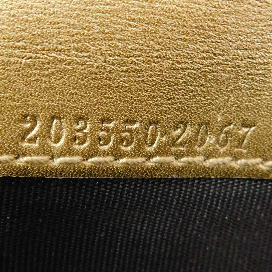 1円グッチ 二つ折り長財布 203550 ゴールド系 レザー グッチシマ レディース ハート GUCCI ■E.Bos.pS-21_画像6