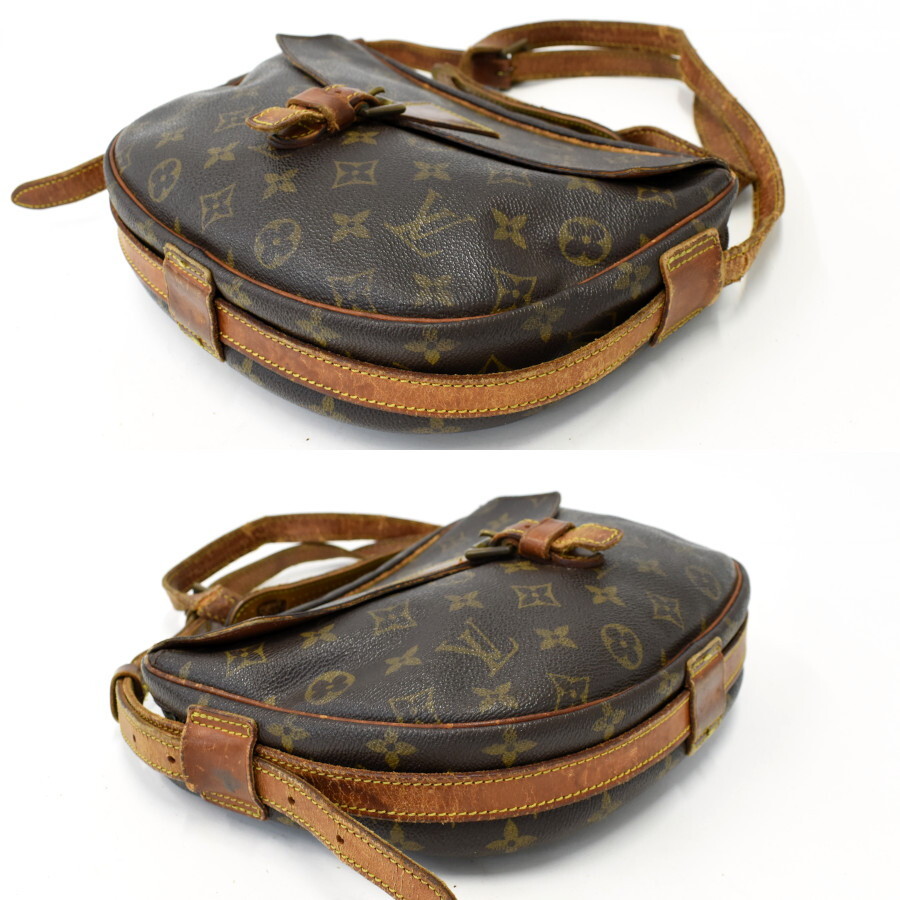 1円◆定価12万 LOUIS VUITTON ルイヴィトン ショルダーバッグ ジュヌフィーユGM M51225 モノグラム ブラウン◆K.Cse.zE-09_画像5