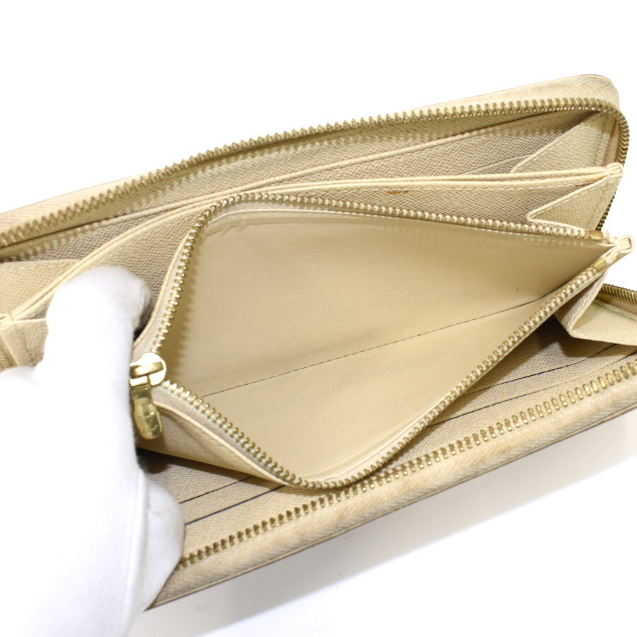 1円◆美品 LOUIS VUITTON ルイヴィトン ジッピーウォレット 長財布 N60019 ダミエアズール アイボリー◆K.Cmr.pS-dsm13_画像7