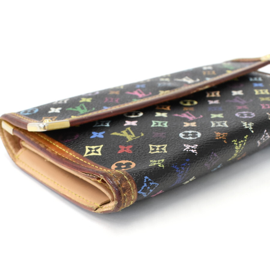 1円◆LOUIS VUITTON ルイヴィトン ポルトトレゾールインターナショナル M92658 モノグラムマルチカラー◆K.Bos.aT-61_画像5