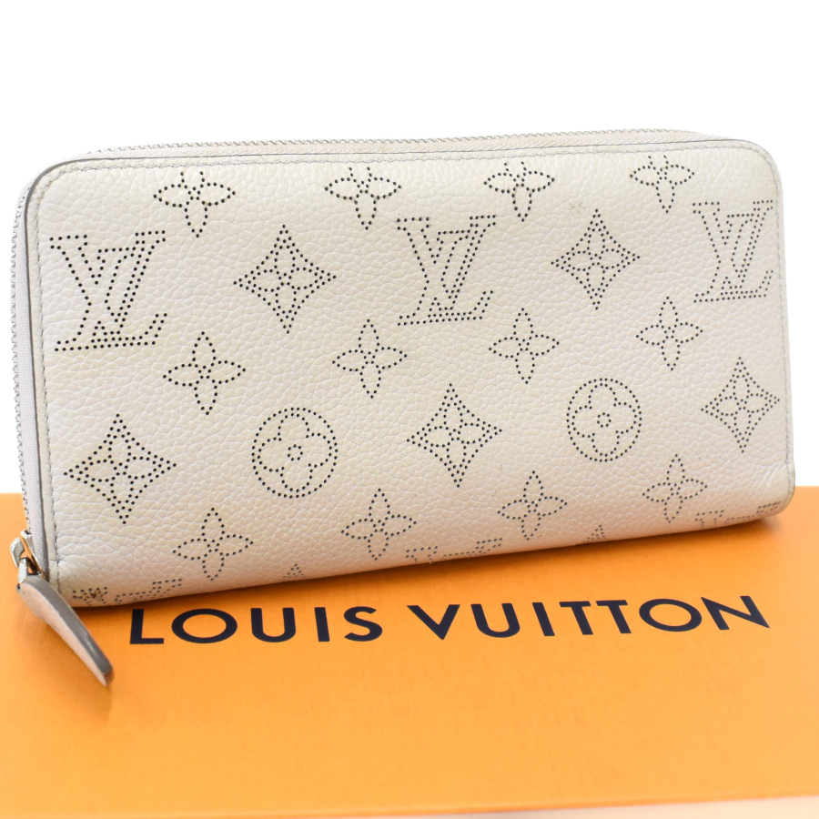 1円◆美品 LOUIS VUITTON ルイヴィトン ジッピーウォレット 長財布 M80314 マヒナ ブリューム◆E.Cmr.pS-15_画像1