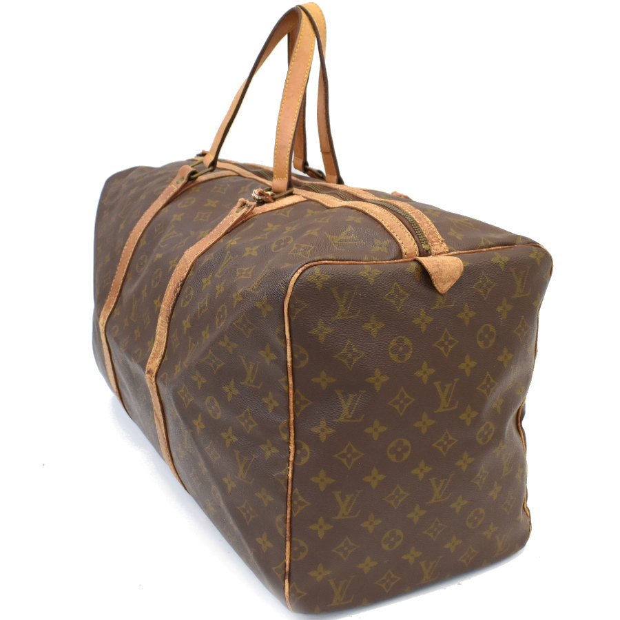1円◆LOUIS VUITTON ルイヴィトン ボストンバッグ 旅行 トラベル サックスプール55 M41622 モノグラム ブラウン◆E.Csl.zE-02_画像2