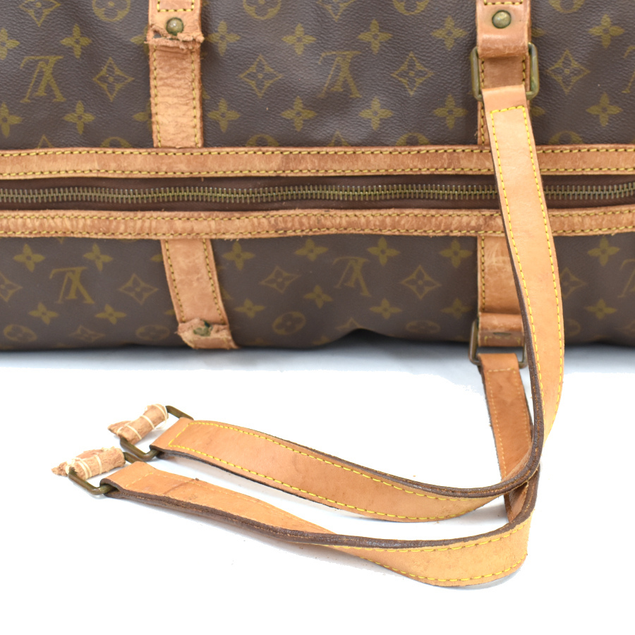 1円◆LOUIS VUITTON ルイヴィトン ボストンバッグ 旅行 トラベル サックスプール55 M41622 モノグラム ブラウン◆E.Csl.zE-02_画像7