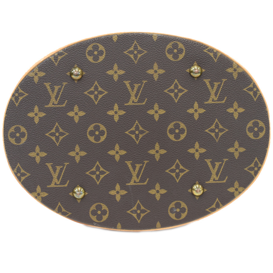 1円◆定価14万 LOUIS VUITTON ルイヴィトン トートバッグ ショルダー バケットGM M42236 モノグラム ブラウン◆E.Cme.zE-02_画像4