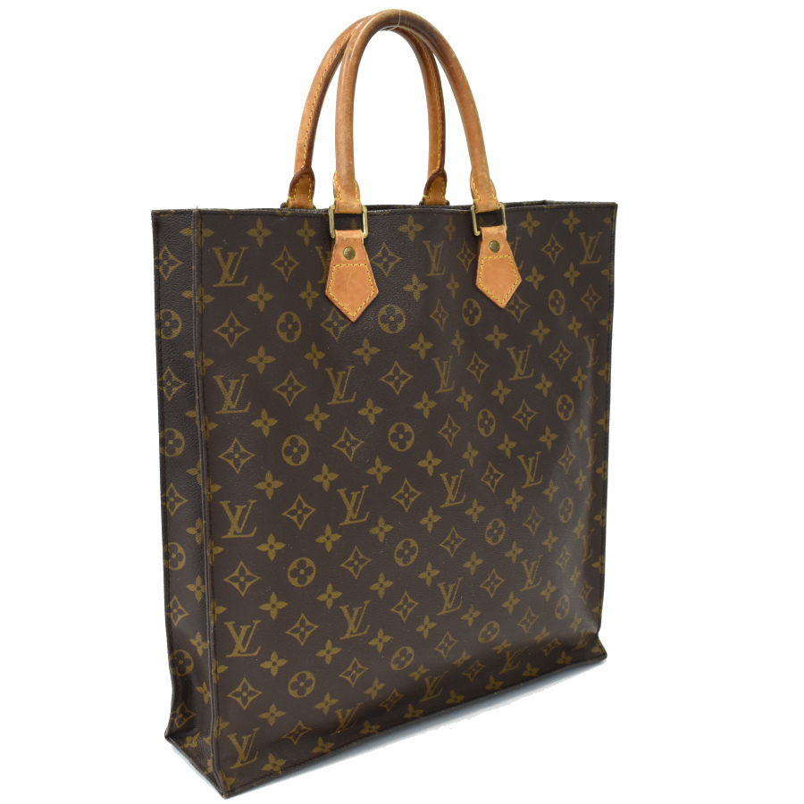 1円◆定価17万 LOUIS VUITTON ルイヴィトン ハンドバッグ サックプラ M51140 モノグラム ブラウン◆ E.Css.zE-02_画像1