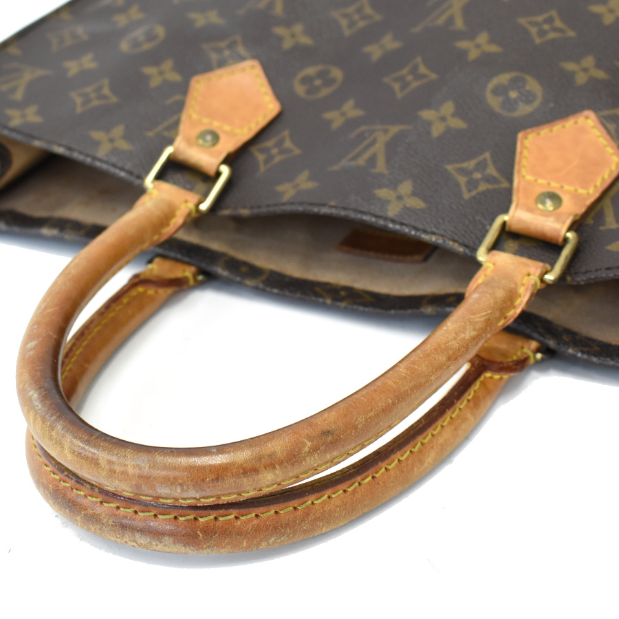 1円◆定価17万 LOUIS VUITTON ルイヴィトン ハンドバッグ サックプラ M51140 モノグラム ブラウン◆ E.Css.zE-02_画像7