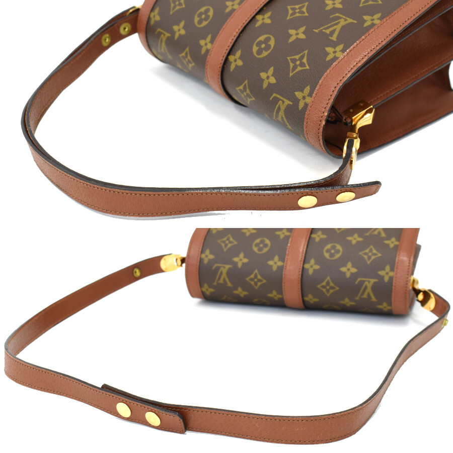 1円◎美品 LOUIS VUITTON ルイヴィトン ロンポアン ショルダーバッグ M51412 モノグラム ブラウン ヴィンテージ◎E.Ciu.zE-02_画像7