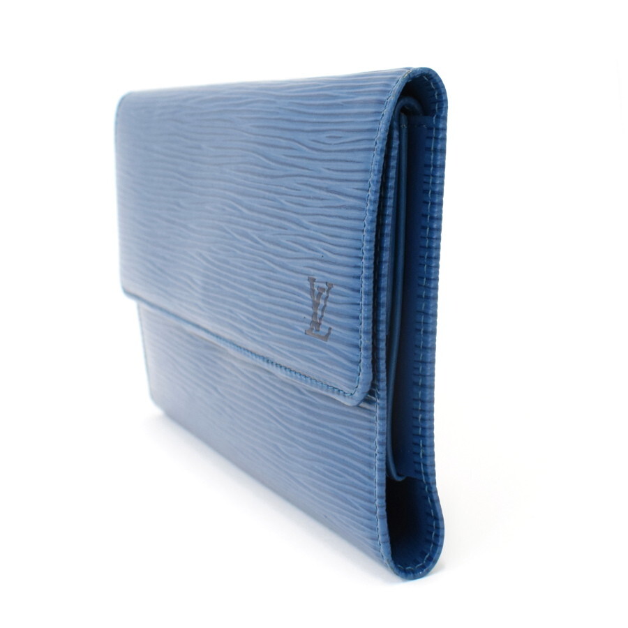 1円◆美品 LOUIS VUITTON ルイヴィトン ポルトトレゾールインターナショナル 長財布 M63385 エピ トレドブルー◆E.Bor.tl-30_画像2