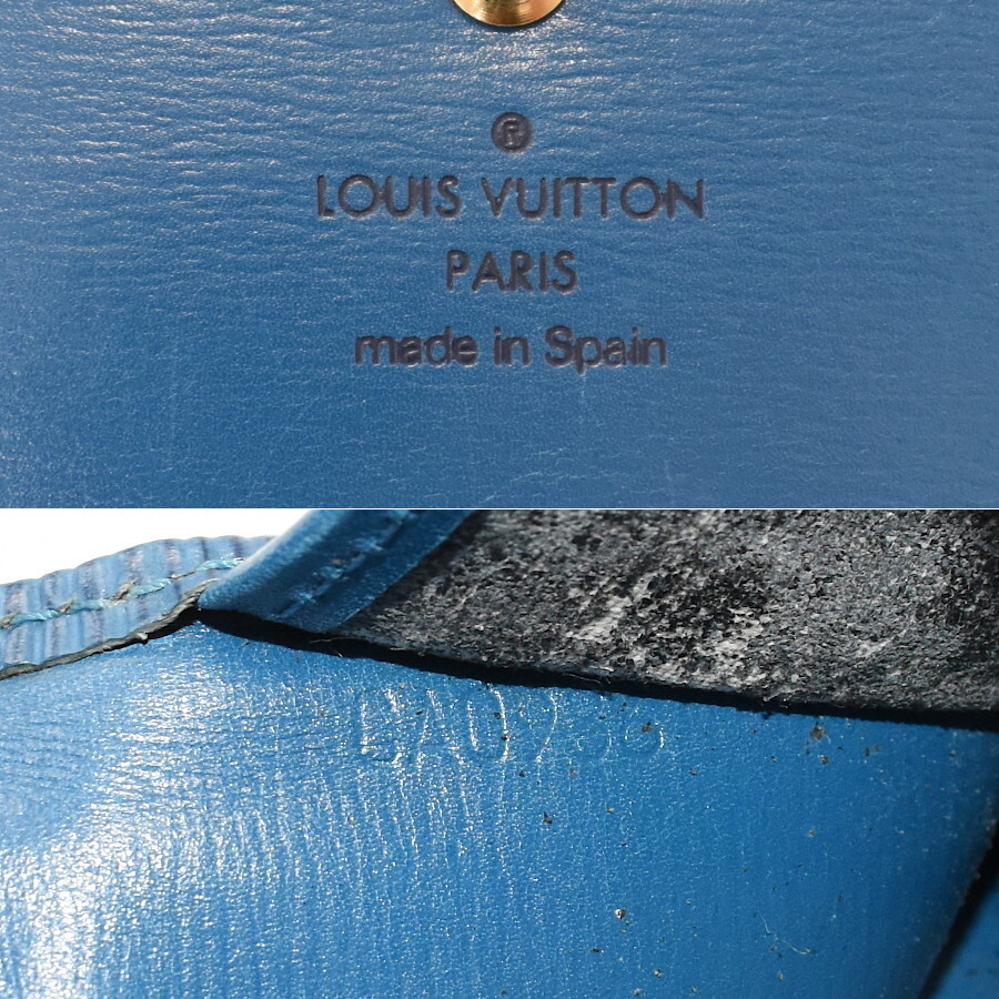 1円◆美品 LOUIS VUITTON ルイヴィトン ポルトトレゾールインターナショナル 長財布 M63385 エピ トレドブルー◆E.Bor.tl-30_画像9