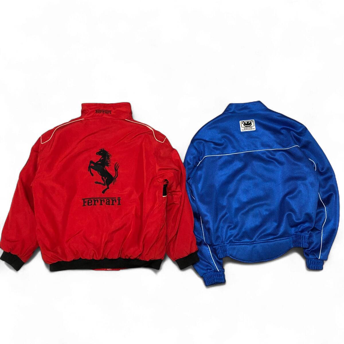 【1円】KG995 バイクウエア ジャケット パンツ 14点セット まとめ 卸売り ハーレー インディアン フェラーリ タイチ TRF クレーバー_画像3