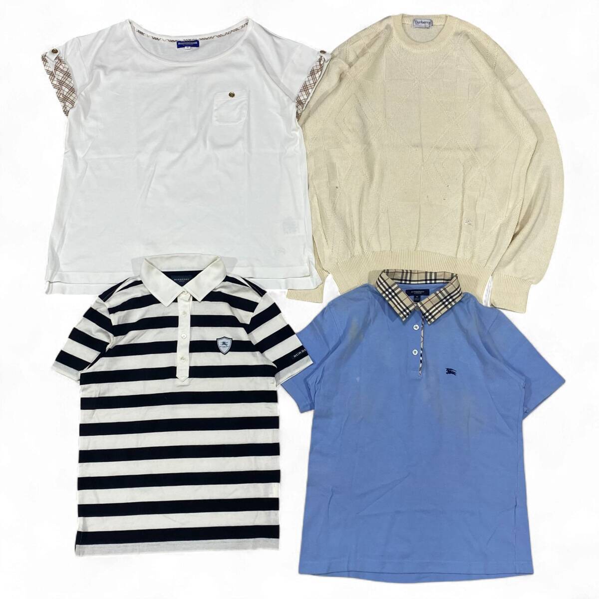 【1円】KG034 バーバリー トミーヒルフィガー 32点セット まとめ 卸売り アウター ニット ジャケット スウェット ポロシャツ シャツ 140_画像4