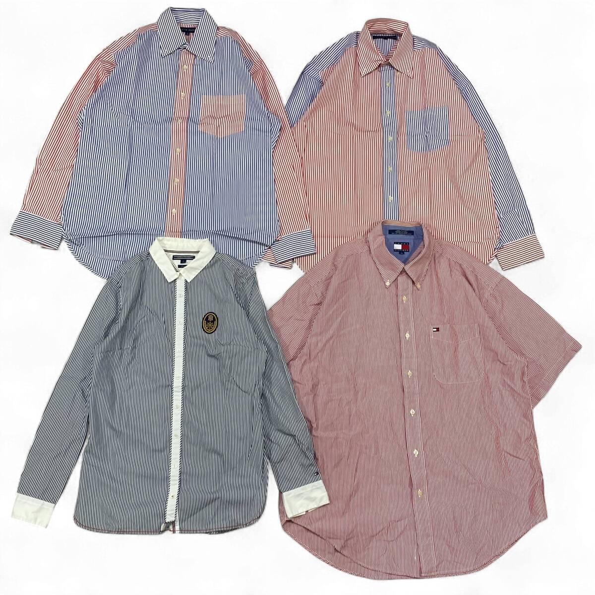 【1円】KG034 バーバリー トミーヒルフィガー 32点セット まとめ 卸売り アウター ニット ジャケット スウェット ポロシャツ シャツ 140_画像6