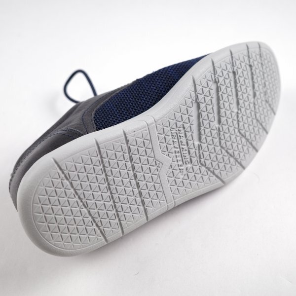 未使用1円~★HAWKINS ホーキンス メンズ ニット ストレッチ カジュアルシューズ 25.5cm ネイビー エイドリアン ニット ◆5205◆_画像9