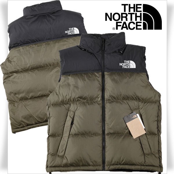 新品1円~★定価3.1万 THE NORTH FACE ザ ノース フェイス メンズ ヌプシベスト M ダウンベスト Nuptse Vest ND92338 ニュートープ◆7681◆_画像1