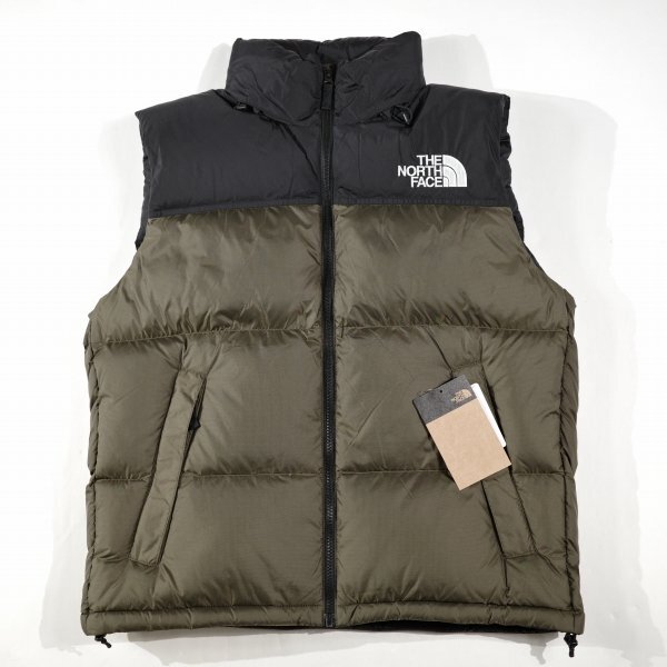 新品1円~★定価3.1万 THE NORTH FACE ザ ノース フェイス メンズ ヌプシベスト M ダウンベスト Nuptse Vest ND92338 ニュートープ◆7681◆_画像2