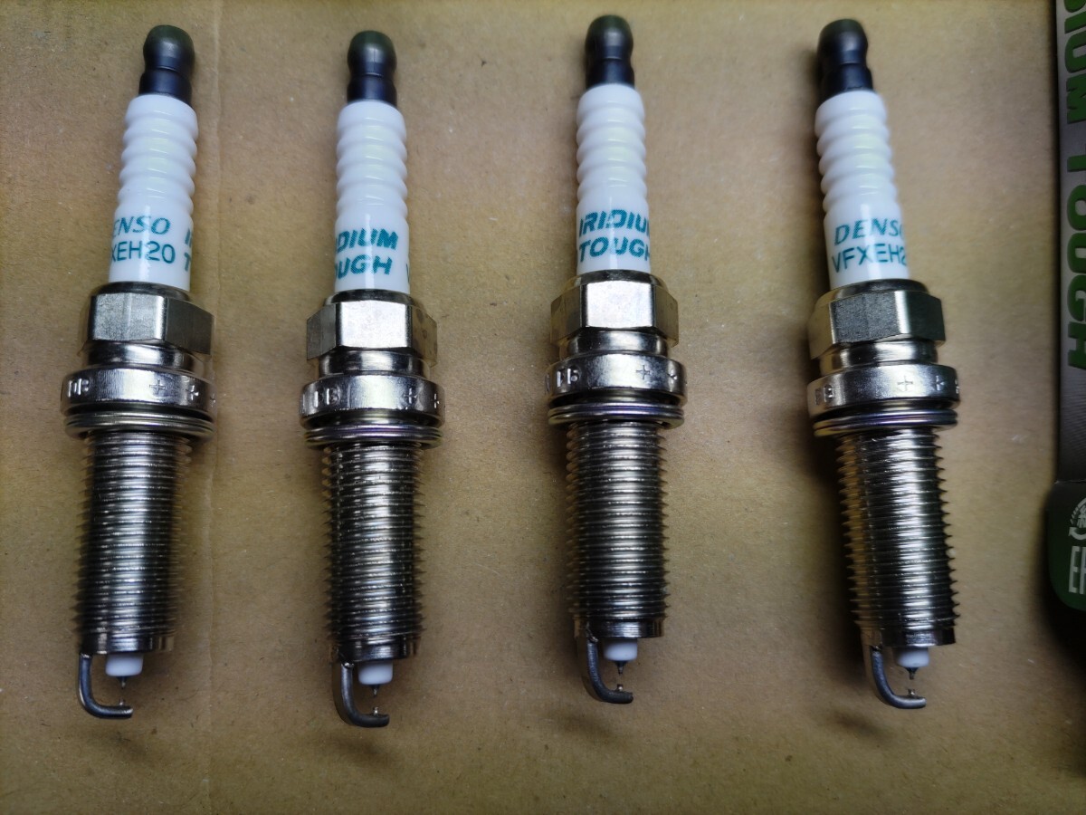  【未使用】DENSO IRIDIUM TOUGH デンソー イリジウムタフ スパークプラグ V9110-5645 VFXEH20 4本セット（エクストレイル等の一部）_画像3