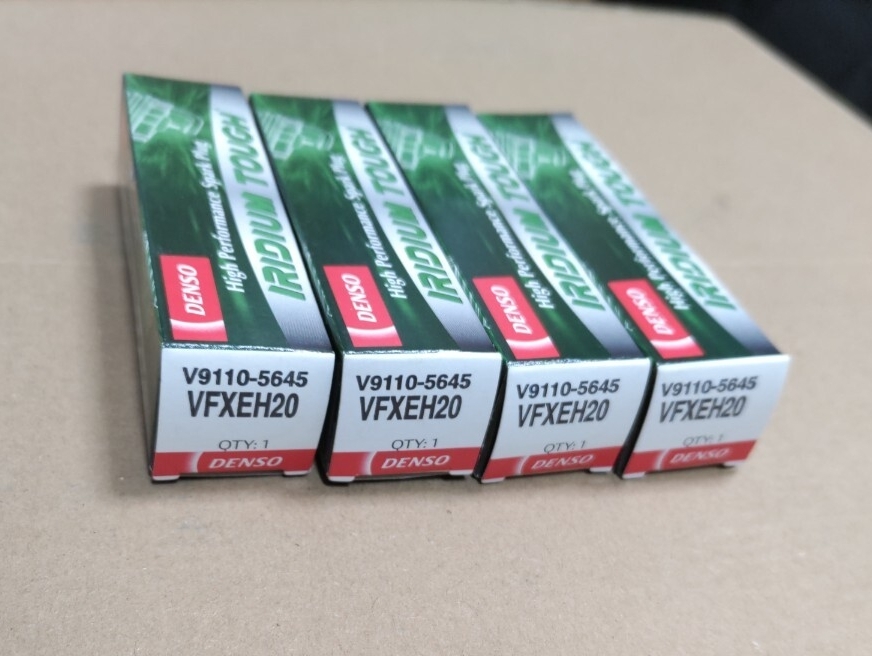  【未使用】DENSO IRIDIUM TOUGH デンソー イリジウムタフ スパークプラグ V9110-5645 VFXEH20 4本セット（エクストレイル等の一部）_画像1