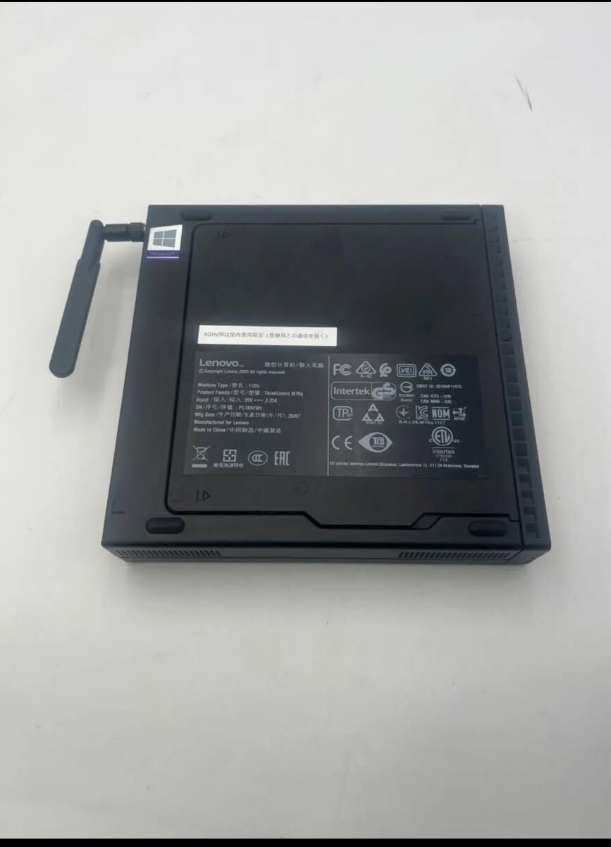 маленький размер персональный компьютер Lenovo ThinkCentre M70q i3-10100T память 8 M.2SSD256GB Windows11pro