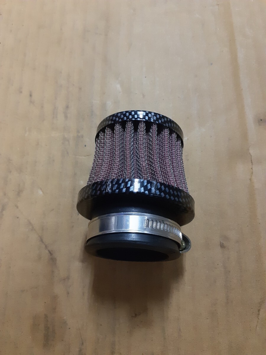 キタコ 515-0100350 パワーフィルター 35φ ストレート カーボン　使用感小　PC20　モンキー　ゴリラ_画像2