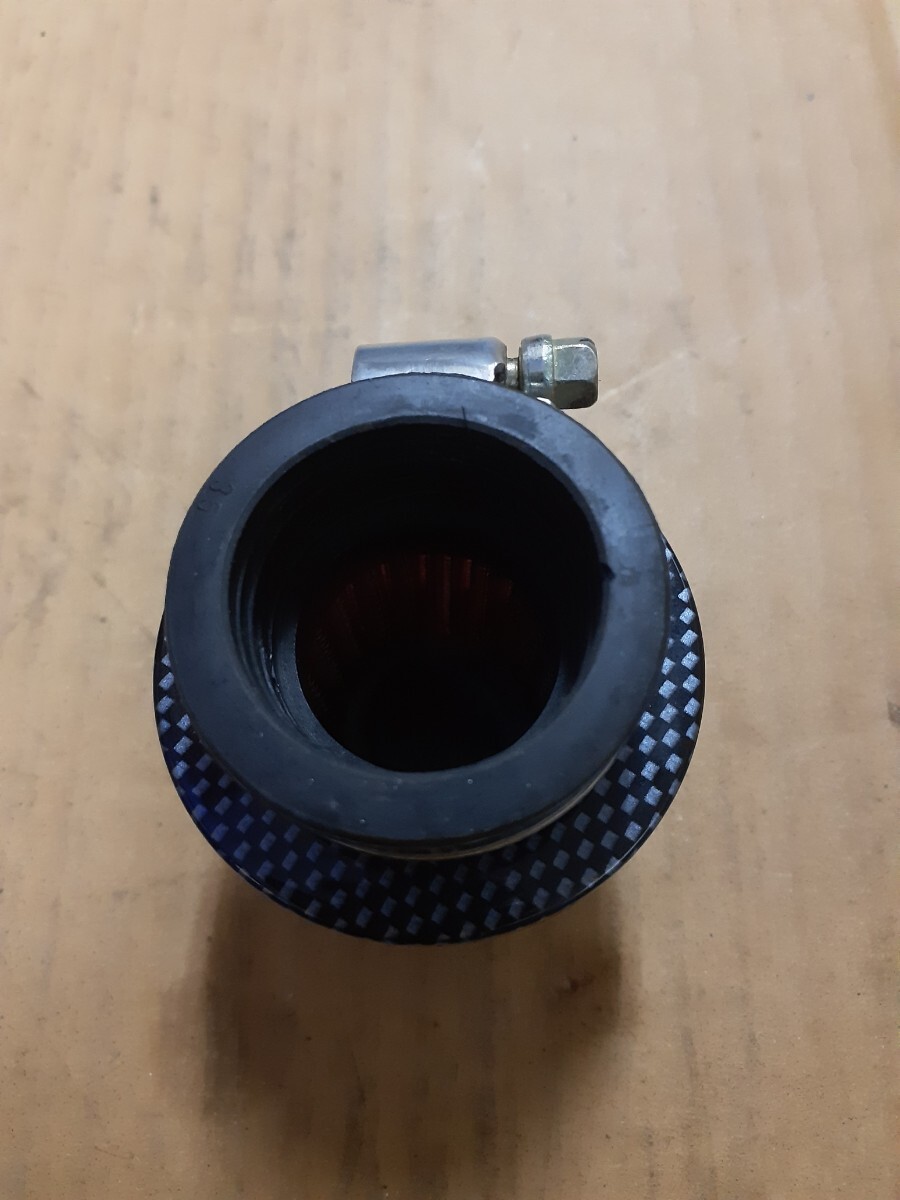 キタコ 515-0100350 パワーフィルター 35φ ストレート カーボン　使用感小　PC20　モンキー　ゴリラ_画像4