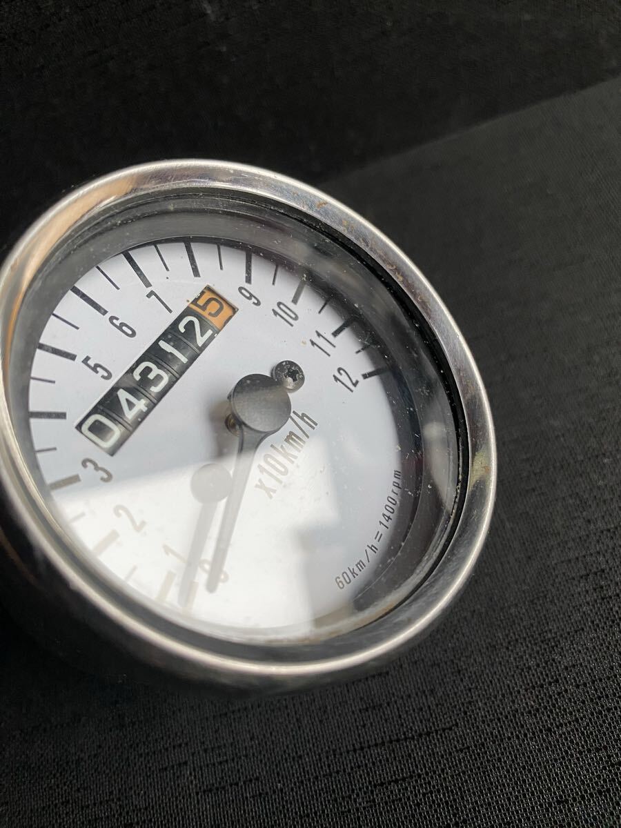 バイク 汎用　機械式 120km/h ミニ メーター スピードメーター 　アナログ　中古品_画像8